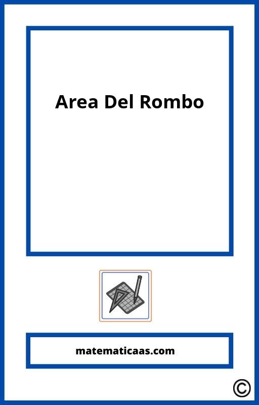 Area Del Rombo Ejercicios