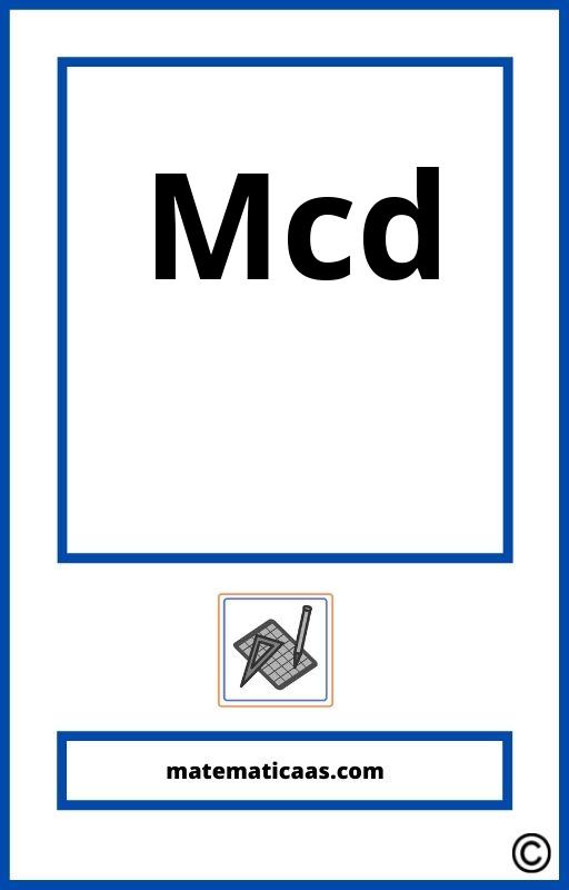 Como Se Calcula El Mcd