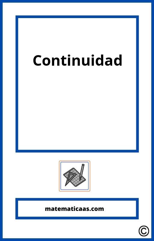 Ejercicios De Continuidad