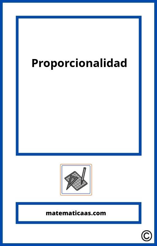 Ejercicios De Proporcionalidad