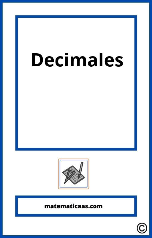 Ejercicios Decimales