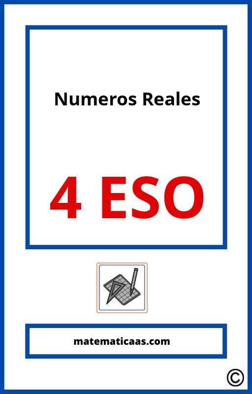 Ejercicios Numeros Reales 4 Eso