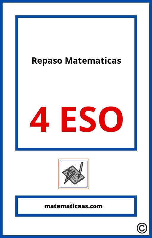 Ejercicios Repaso 4 Eso Matematicas