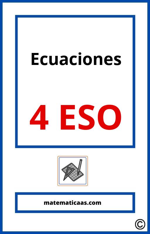 Examen Ecuaciones 4 Eso