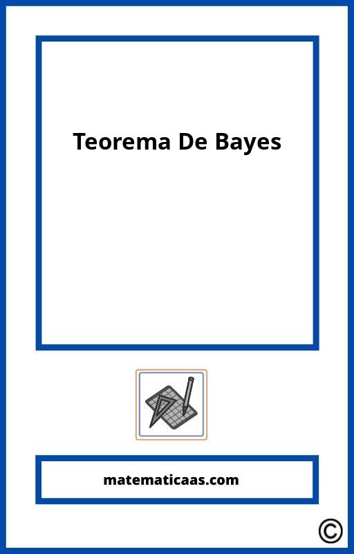 Problemas Teorema De Bayes